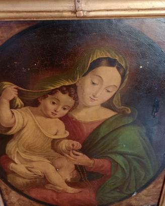 Quadro Madonna su Pietra 1800
