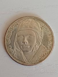 Medaglia argento "Yuri Gagarin"l'uomo nello spaz