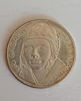 Medaglia argento "Yuri Gagarin"l'uomo nello spaz