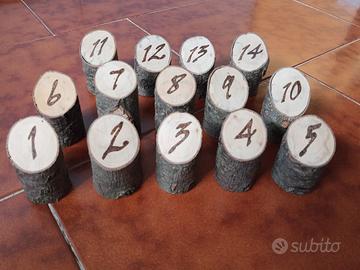 segnaposto in legno 