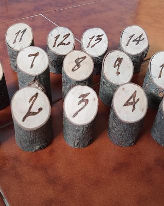 segnaposto in legno 