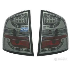 FANALI SKODA OCTAVIA KOMBI 05-13 LED FONDO CROMATO