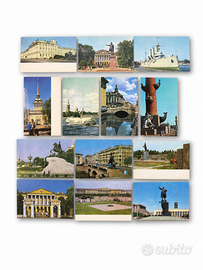 Set di 13 cartoline originali URSS 1970 a colori