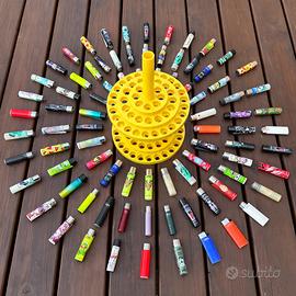 Lotto 150 Clipper Originali + Espositore Girevole