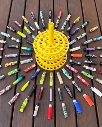 Lotto 150 Clipper Originali + Espositore Girevole