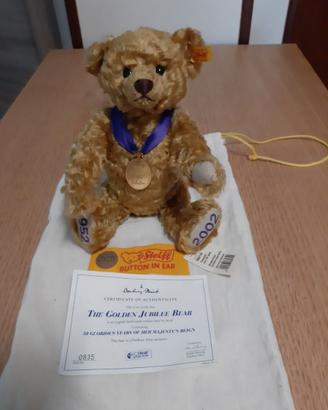 "The Golden Jubilee Bear" by Steiff