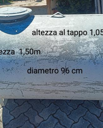 serbatoio zincato orizzontale 1000lt