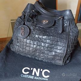 Borsa in pelle nera C'N'C