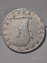 moneta antica 5 lire 1954 con delfino molto rara