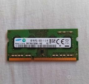 Modulo RAM Sodimm 4Gb DDR3 per notebook