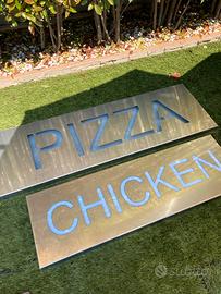 Insegna in acciaio Design