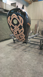 Verniciatura serbatoio e parafango o carrozzeria