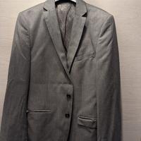 GIACCA ZARA MAN 46 UOMO grigio metallo