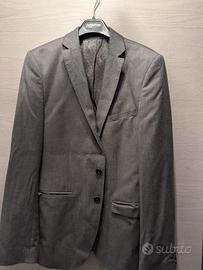 GIACCA ZARA MAN 46 UOMO grigio metallo