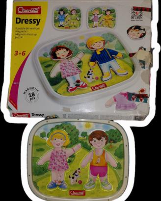 puzzle vestitini magnetico