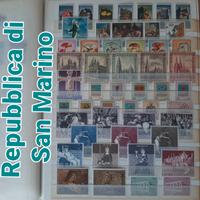 Francobolli San Marino dall'anno 1967 al 1984