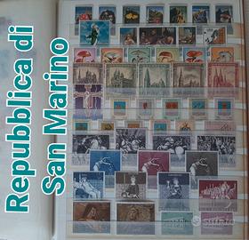 Francobolli San Marino dall'anno 1967 al 1984