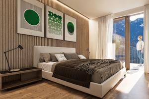 W9: Bilocale con terrazza e mansarda a Montagna