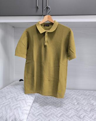 polo in maglia buger verde 