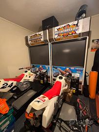 Cabinato arcade motocross go console sega namco