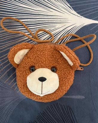 Borsetta a forma di orso + portachiavi