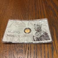 Moneta 10 lire commemorativa Mussolini