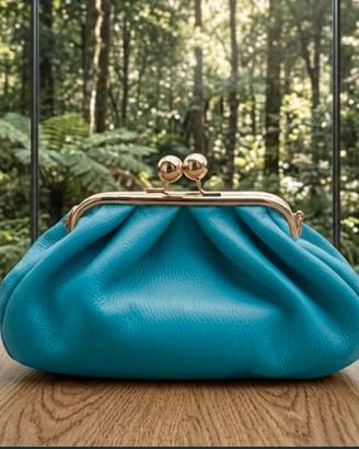 Borsa Pasticcino Bag mini color ottanio