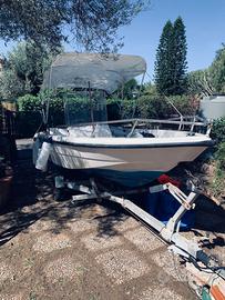 Barca mt. 4,50 con motore mercury