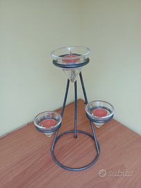 Candelabro porta candele ferro