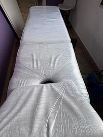 Lettino studio con foro e cuscino