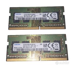 RAM DDR4 8GB (2x4GB) SODIMM 2666Mhz marca Samsung