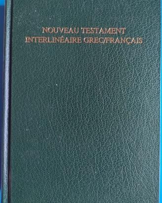 NUOVO TESTAMENTO  interlineare Greco Francese
