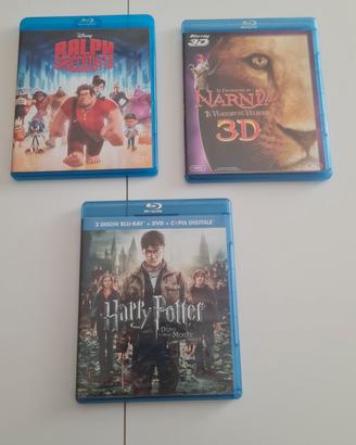 bluRay e DVD harry potter e Narnia