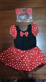 Costume Minnie per bambina 5-6 anni Nuovo
