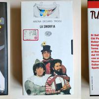 3 videocassette VHS di tre leggende della comicità