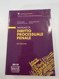 Libro manuale di diritto processo penale