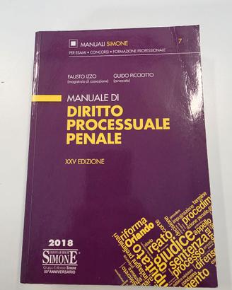 Libro manuale di diritto processo penale