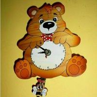 OROLOGIO/ ORSETTO A PENDOLO in legno