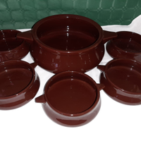 Set ciotole in terracotta più zuppiera