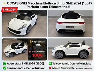 ⚡ Macchina Elettrica Bimbi telecomandata