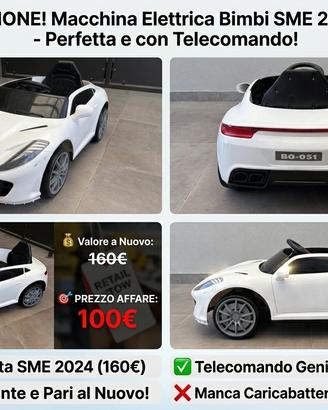 ⚡ Macchina Elettrica Bimbi telecomandata