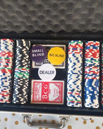 Valigetta poker vintage completa