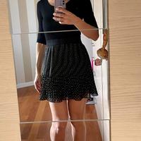 Vestitino con gonna a pois Small