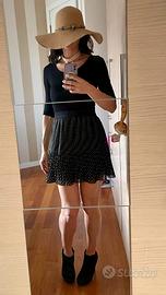 Vestitino con gonna a pois Small