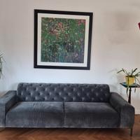 divano pianca grigio velluto