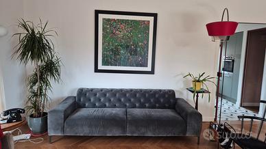 divano pianca grigio velluto