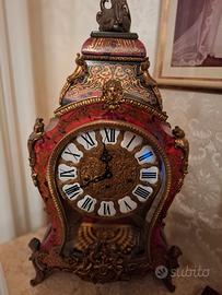 Orologio d epoca Luigi XIV con angeli e bronzo.