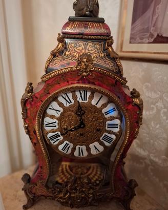 Orologio d epoca Luigi XIV con angeli e bronzo.