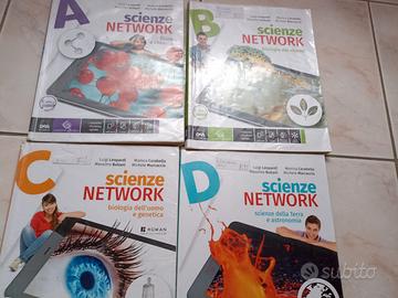 Libro scuole medie Scienze NETWORK A+B+C+D