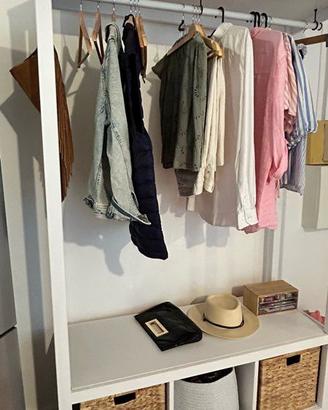 Armadio a giorno IKEA HEMNES, bianco — 120x50x197